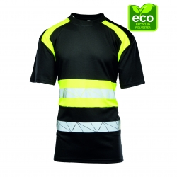 KOSZULKA SEVEN KINGS ECO RIVAL CZARNA  ŻÓŁTA