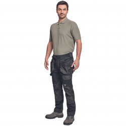 SPODNIE DO PASA DAYBORO CZARNE STRETCH