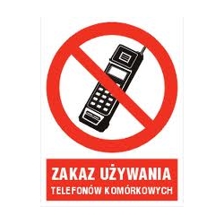 Zakaz użyawania telefonów komórkowych